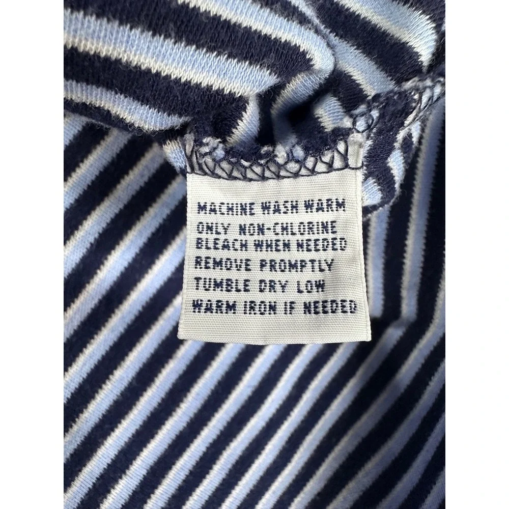 Polo‎ Ralph Lauren Mens XL Striped Polo Shirt Navy Blue Orange Pony Cotton
